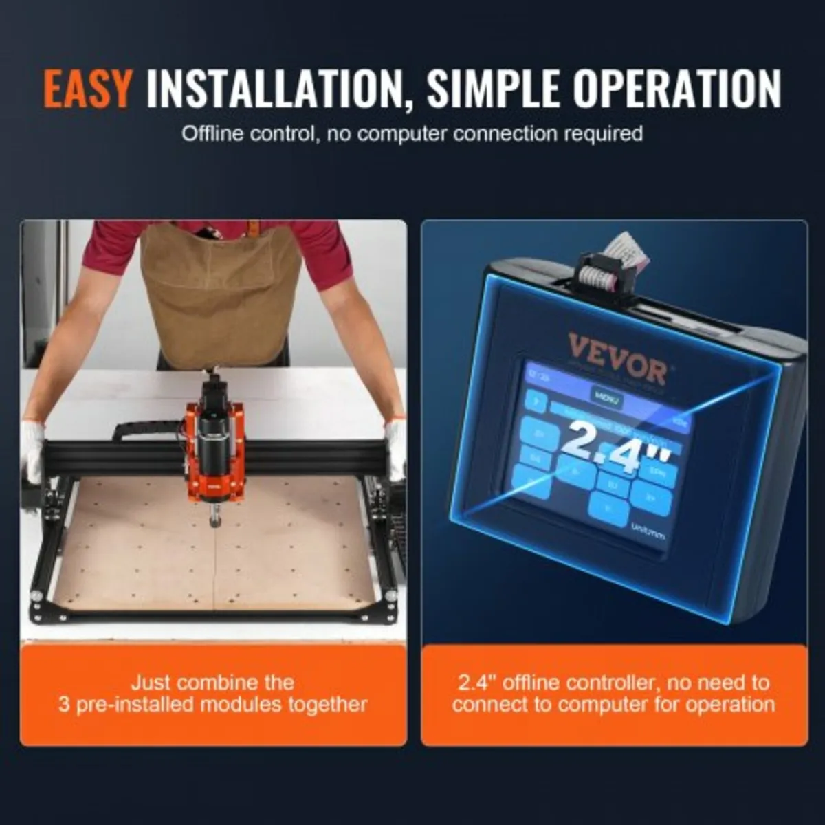 CNC Router Machine, 300W, 3 Axis GRBL Control Wood - Image 3