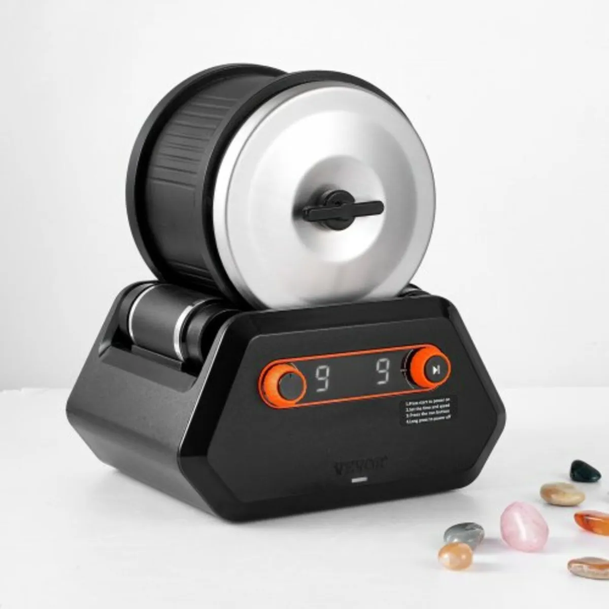 Rock Tumbler Kit, 4 lbs Rock Polishing Kit, 9 Spee - Image 1