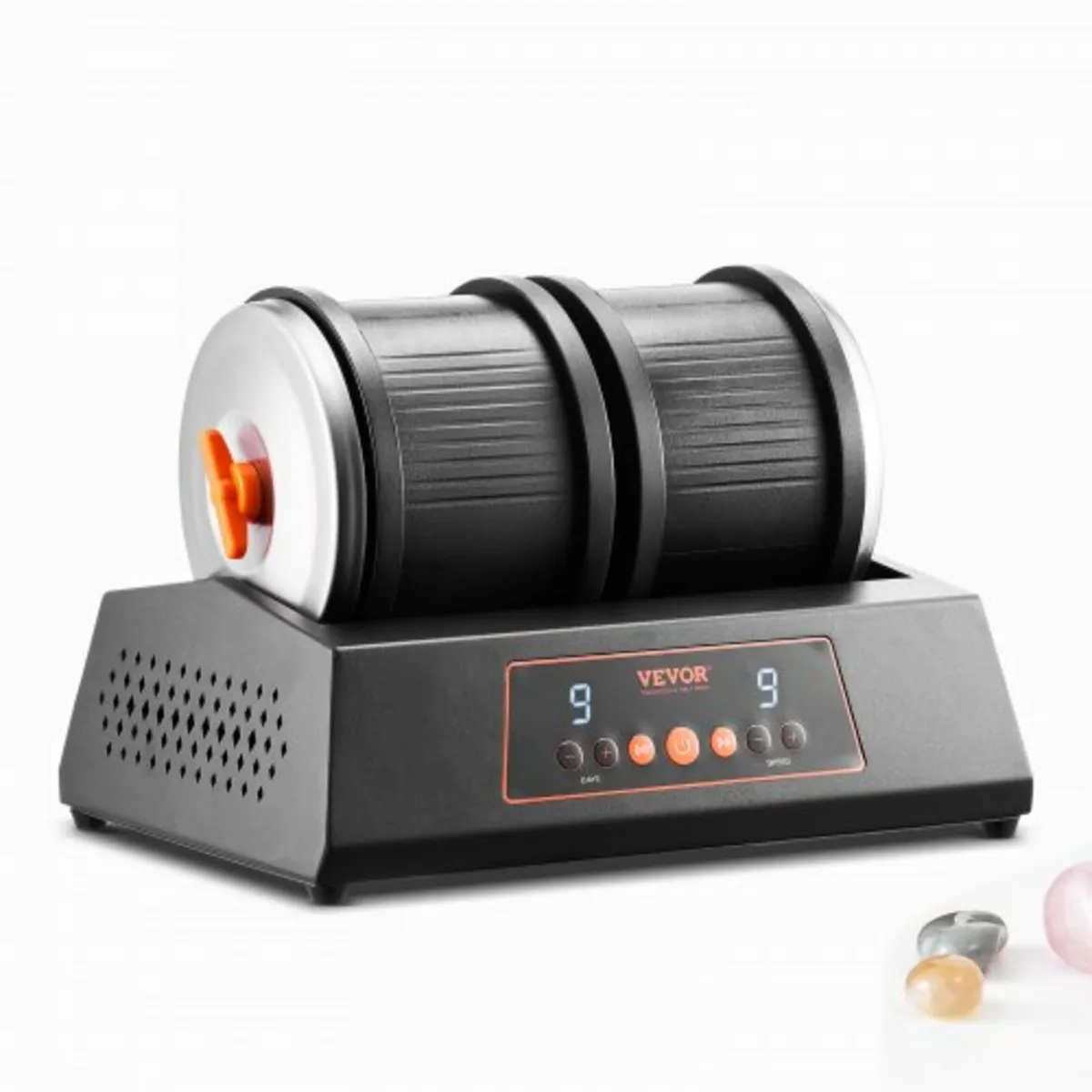 Rock Tumbler Machine, 8 lbs Large Capacity Dual Ba - Image 1