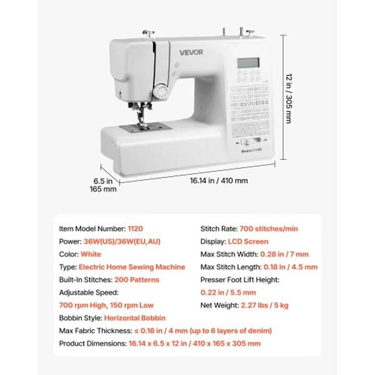 Computerized Sewing Machine, 200 Stitch Applicatio - Image 2