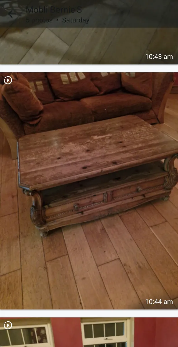 A 3 seater + 2 seater couch +coffee table - Image 2