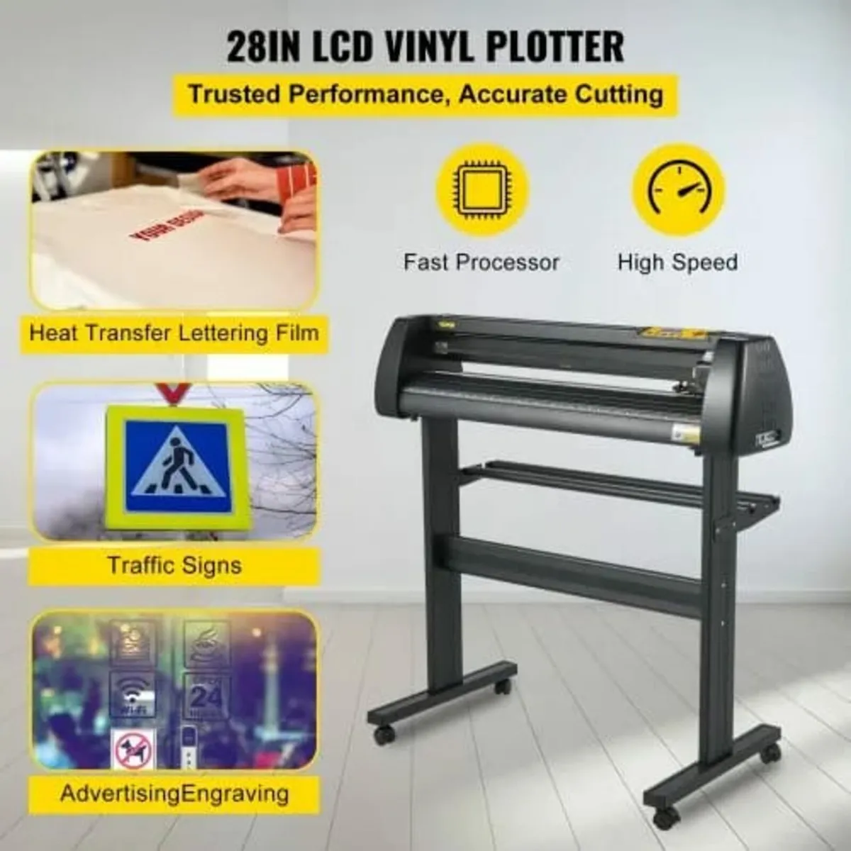 Vinyl Cutter Machine, 28 Inch Paper Feed Cutting P - Image 2