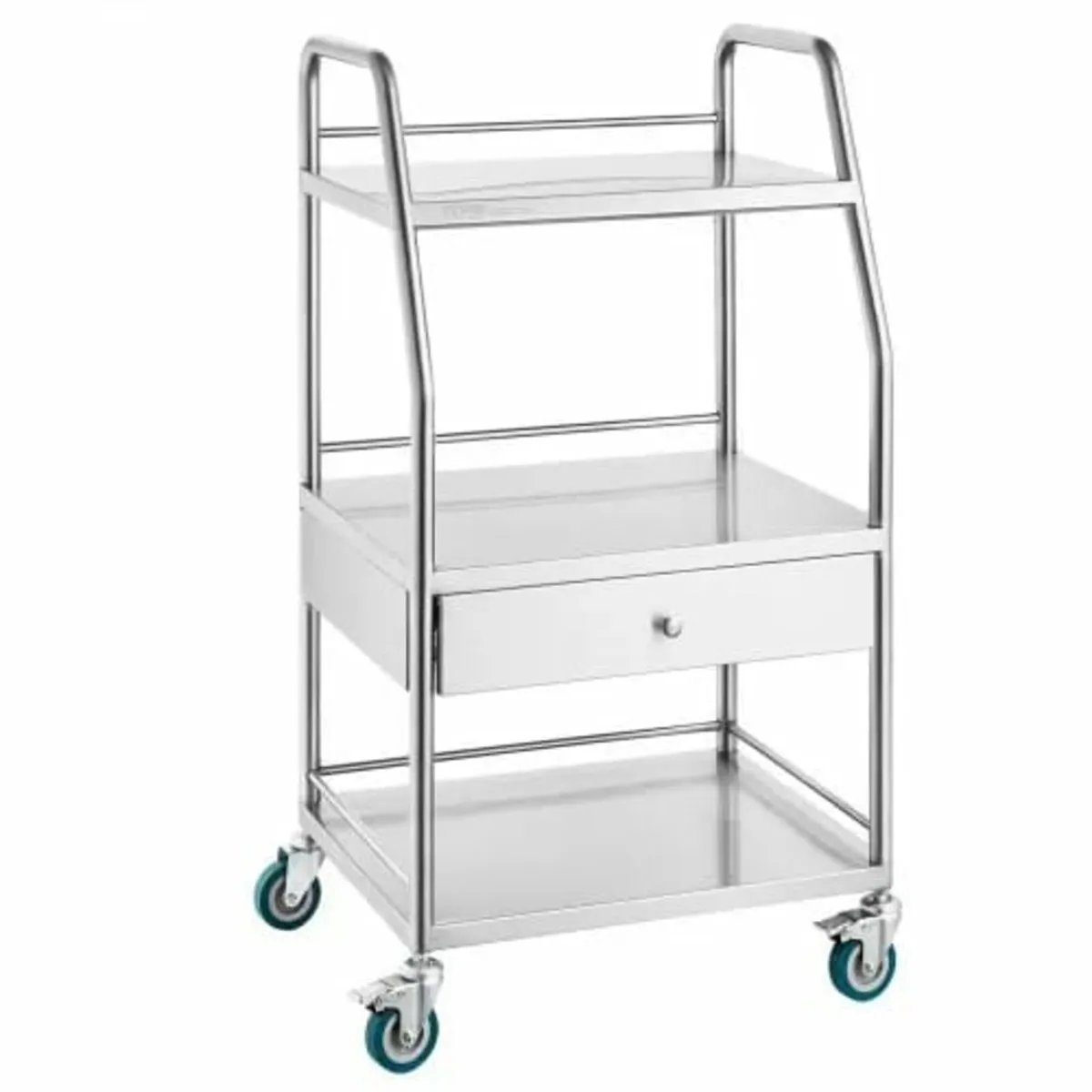 Lab Serving Cart, 3 Layers Stainless Steel Utility - Image 1