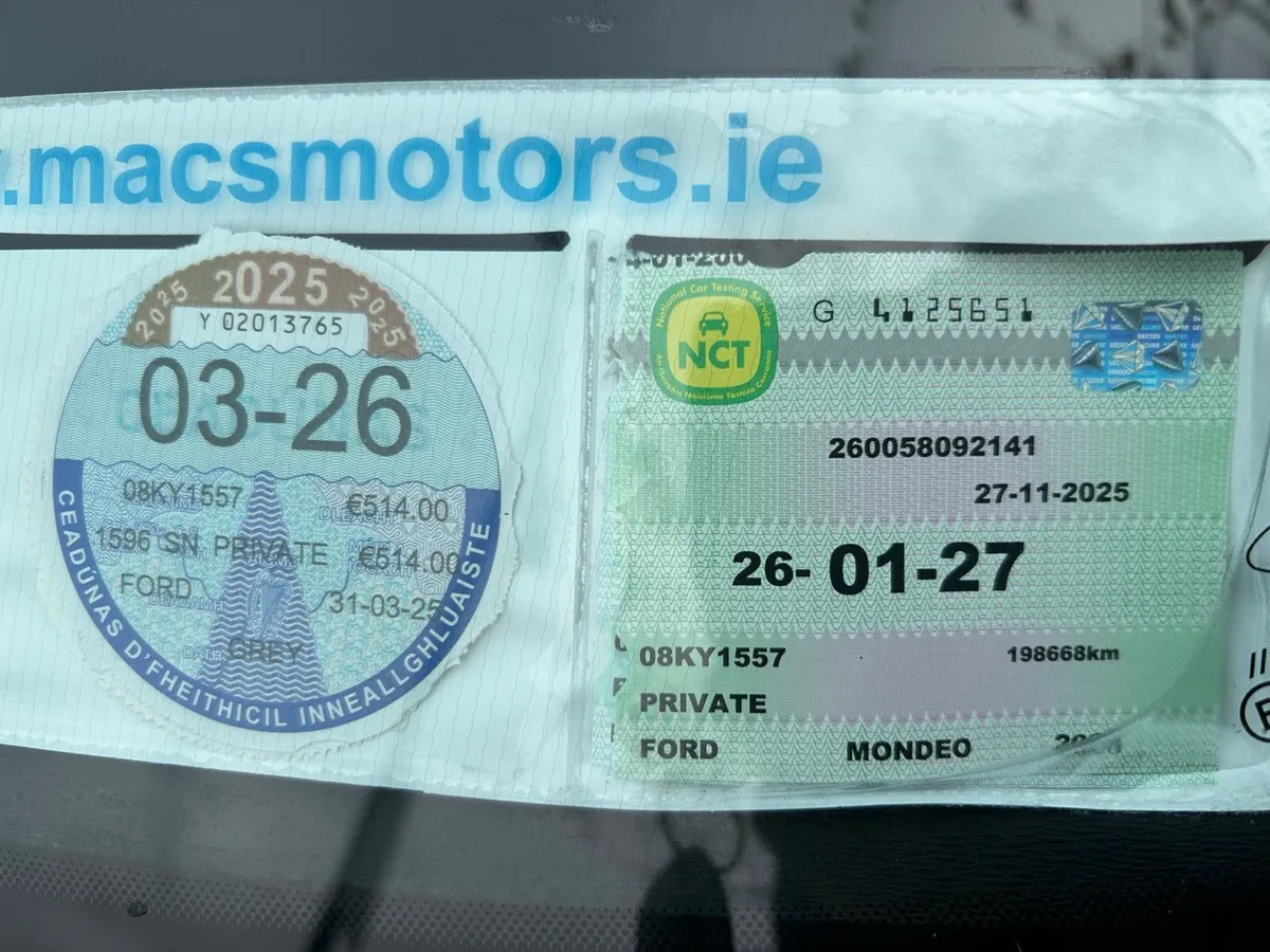 2008 Ford Mondeo 1.6.. New NCT & 5 months tax - Image 2