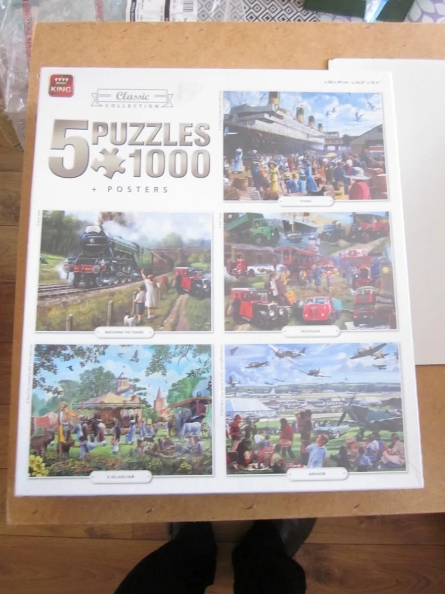 New King Classic Collection 5 Puzzles 1,000 - Image 1