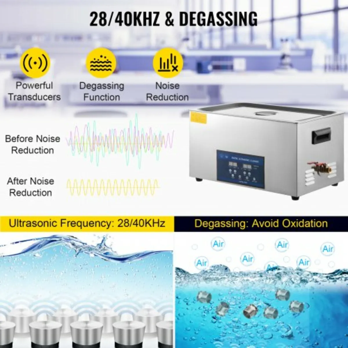 30L Ultrasonic Cleaner Dual Frequency Ultrasonic C - Image 4