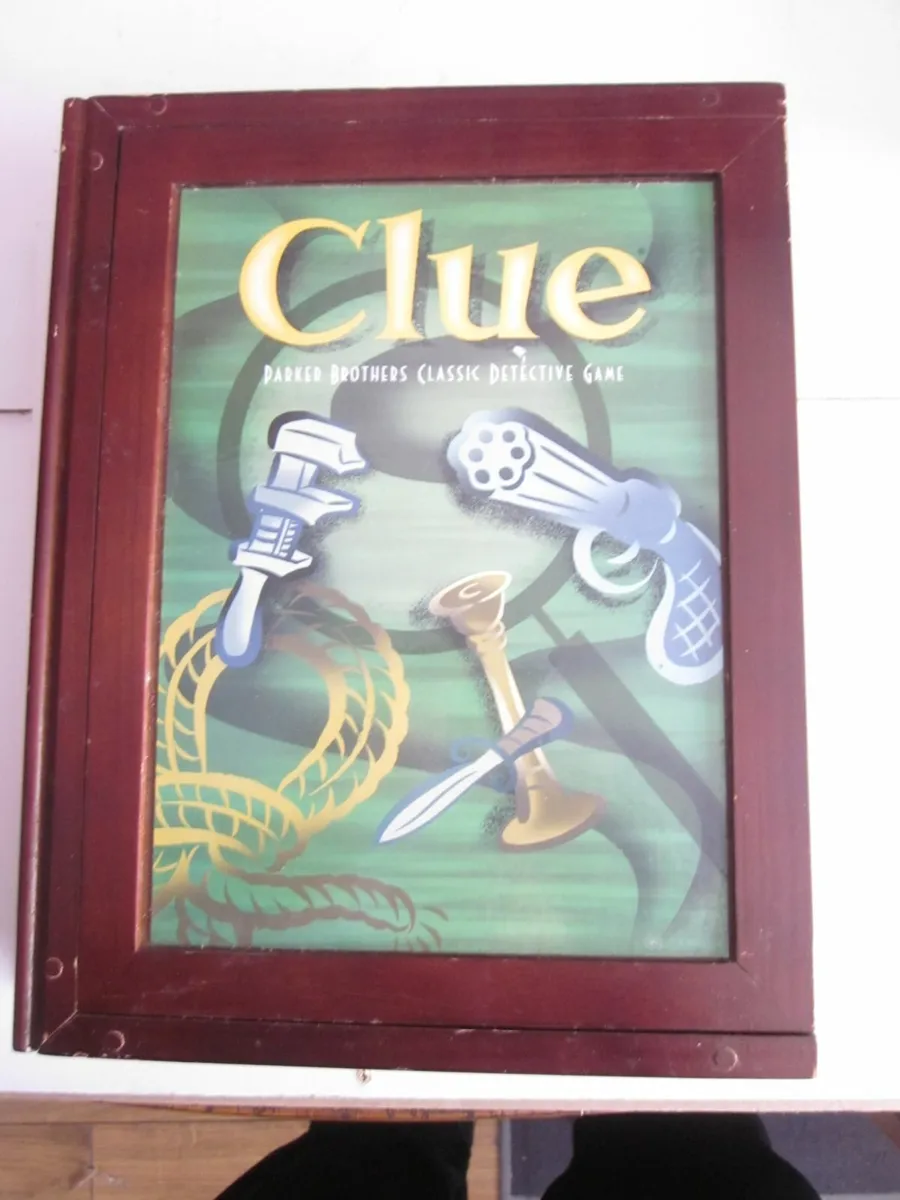 Clue Classic Detective Game Wooden Box - Image 1