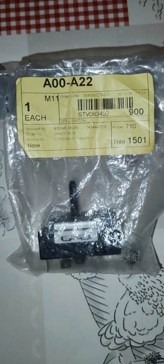 Belling Grill Switch, Brand New - Image 1