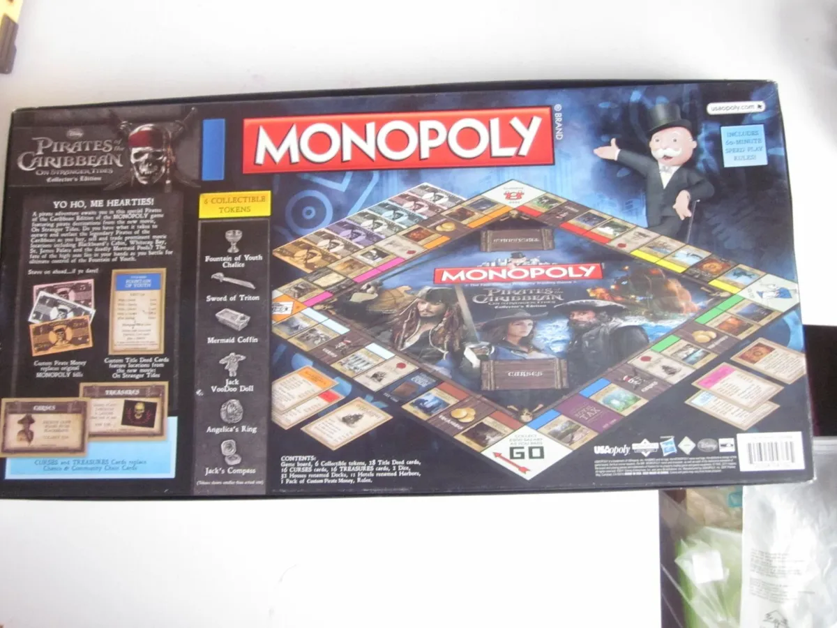 Monopoly Pirates of the Caribbean Board  Game - Image 3