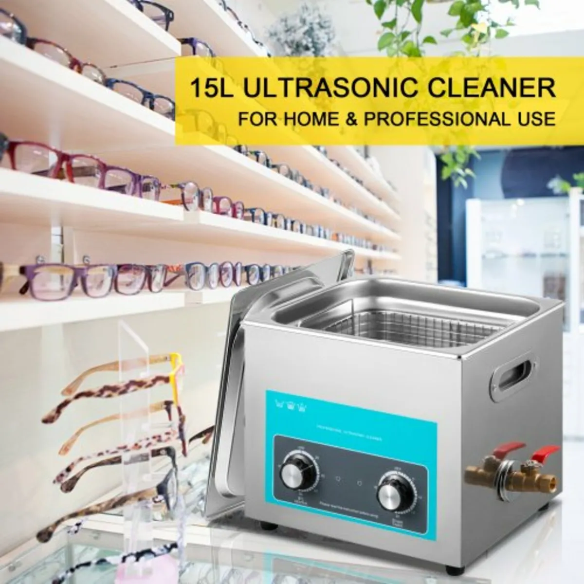 15L Ultrasonic Cleaner Jewelry Cleaner with Heater - Image 4