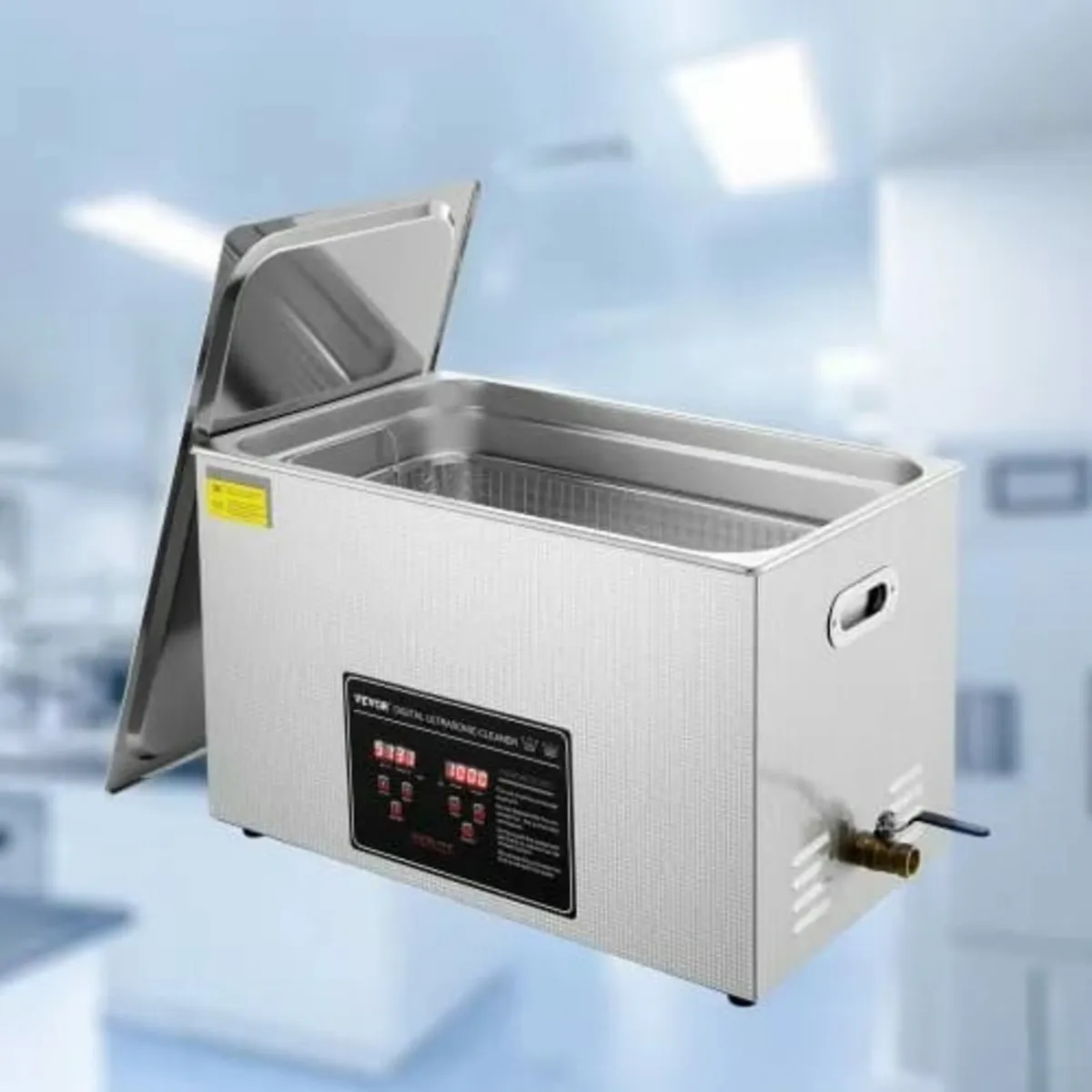 Ultrasonic Cleaner with Digital Timer & Heater, Pr - Image 1