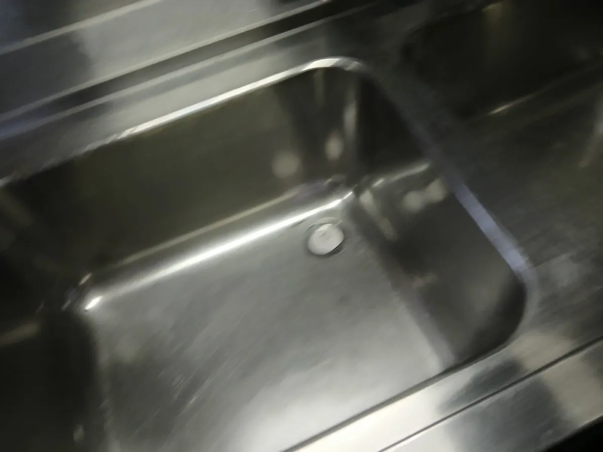 Staneless steel cabbinet double sink unit complete - Image 1
