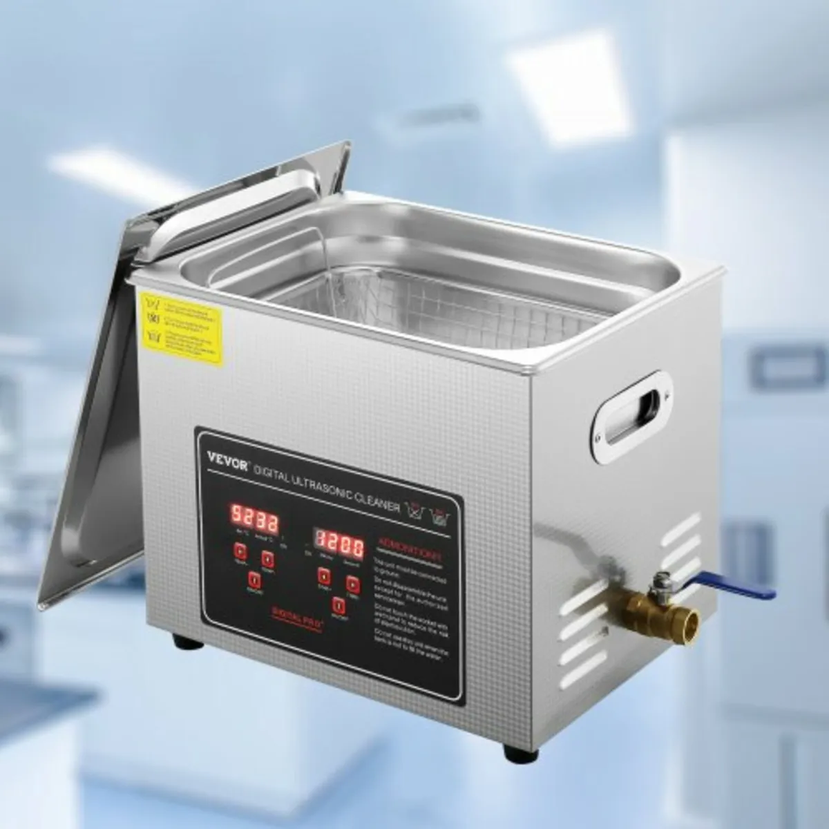 Ultrasonic Cleaner with Digital Timer & Heater, Pr - Image 2