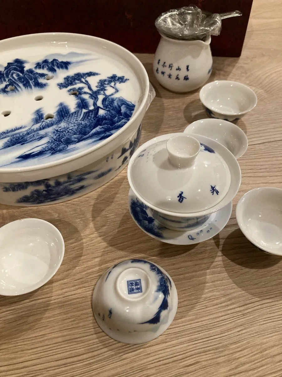 New Chinese Porcelain Tea Set - Image 4