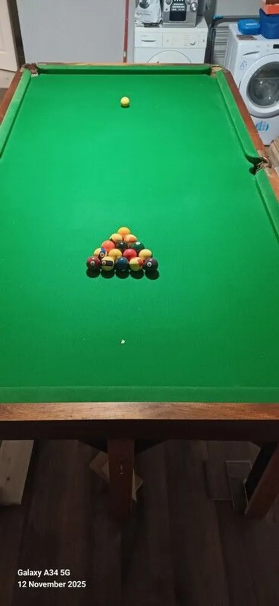 8' X 4' snooker / pool table - slate base - Image 3
