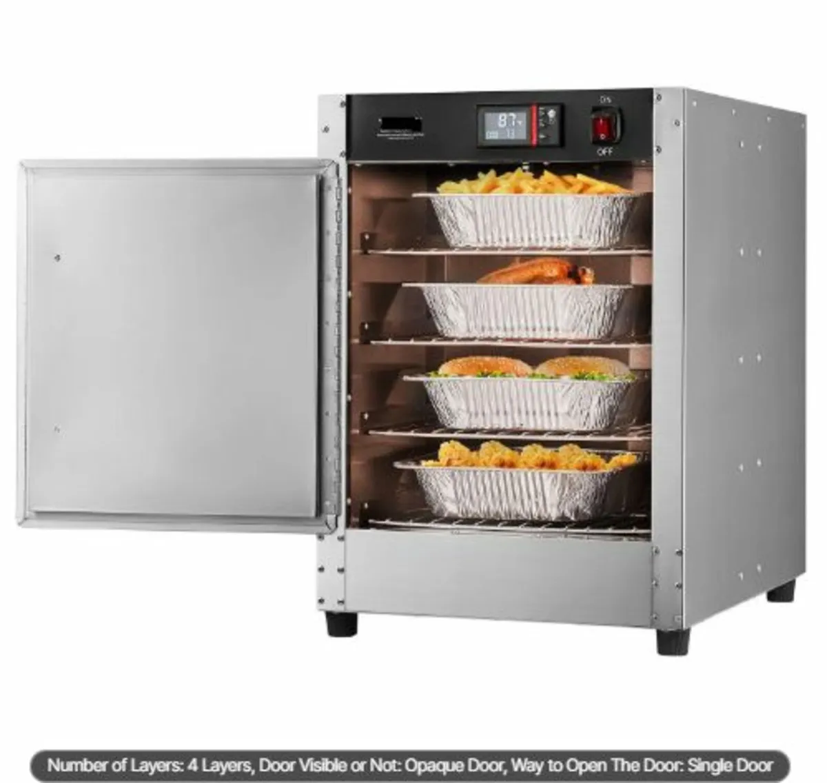 Hot Box Food Warmer, 4-Tier Concession Warmer - Image 1