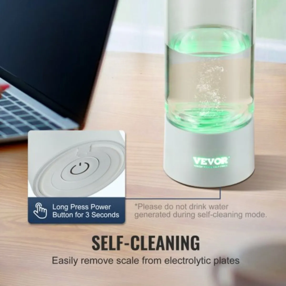 Hydrogen Water Bottle Generator, 380 ml/ 379.9 g C - Image 4