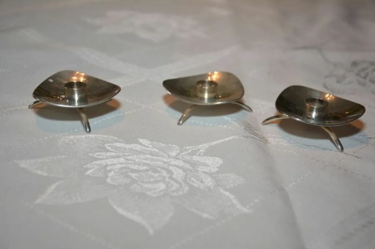 Carl M. Cohr Denmark vintage candle holders - Image 1