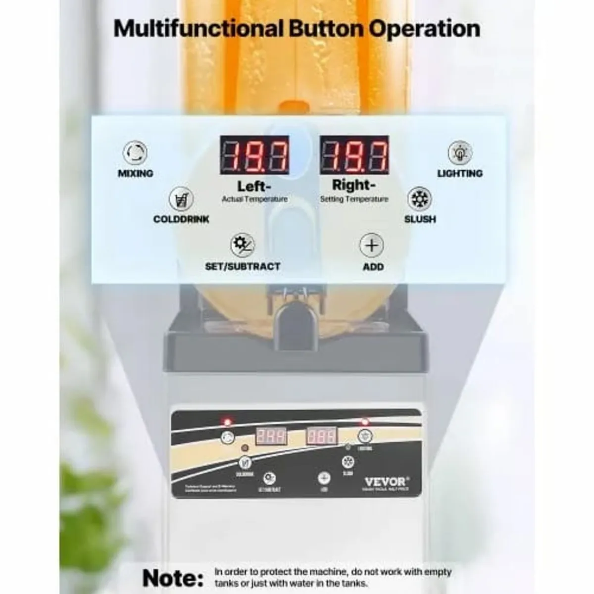 Frozen Drink Maker, 15L Single Tank Slushy Machine - Image 4