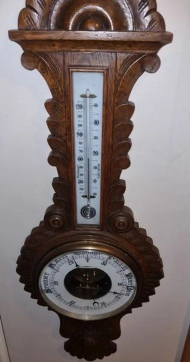 Large Victorian Banjo Barometer - Image 1