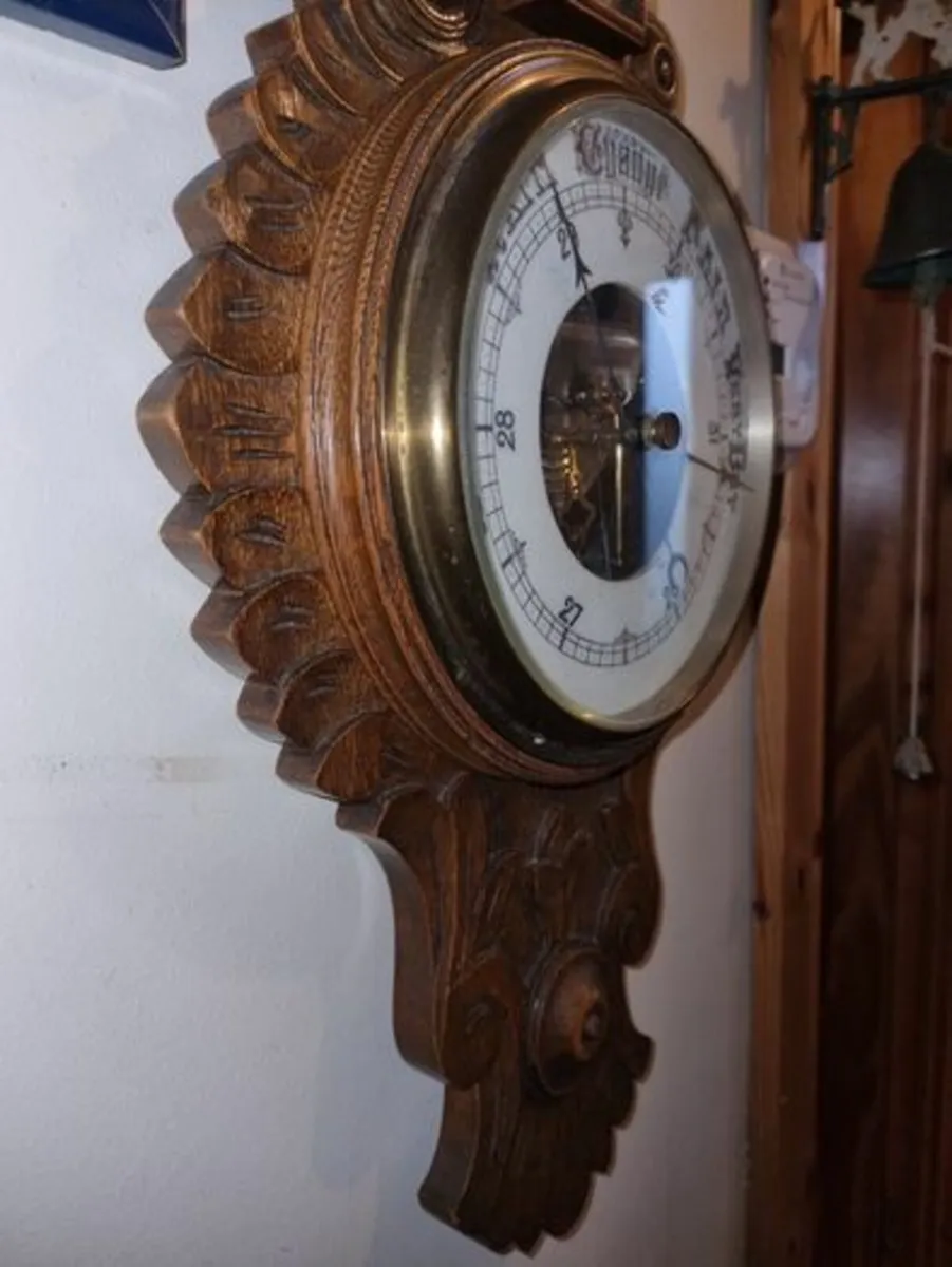 Large Victorian Banjo Barometer - Image 2