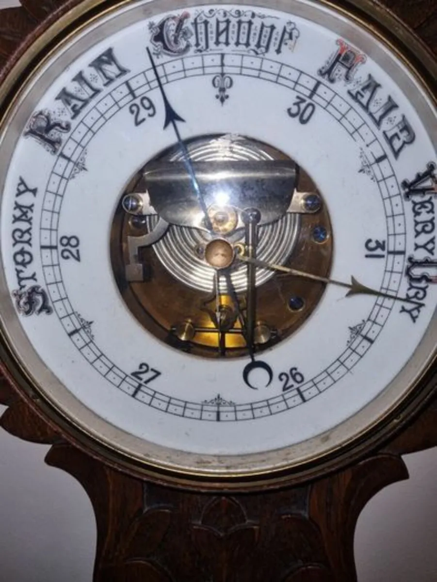 Large Victorian Banjo Barometer - Image 3