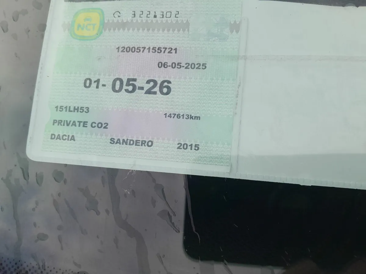 2015 DACIA SANDERO  NCT \TAX 2026/ €4400 - Image 3