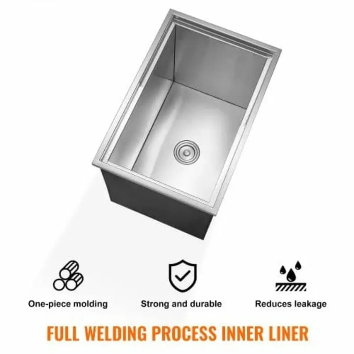 Drop in Ice Chest, 27"L x 18"W x 21"H Stainless St - Image 3