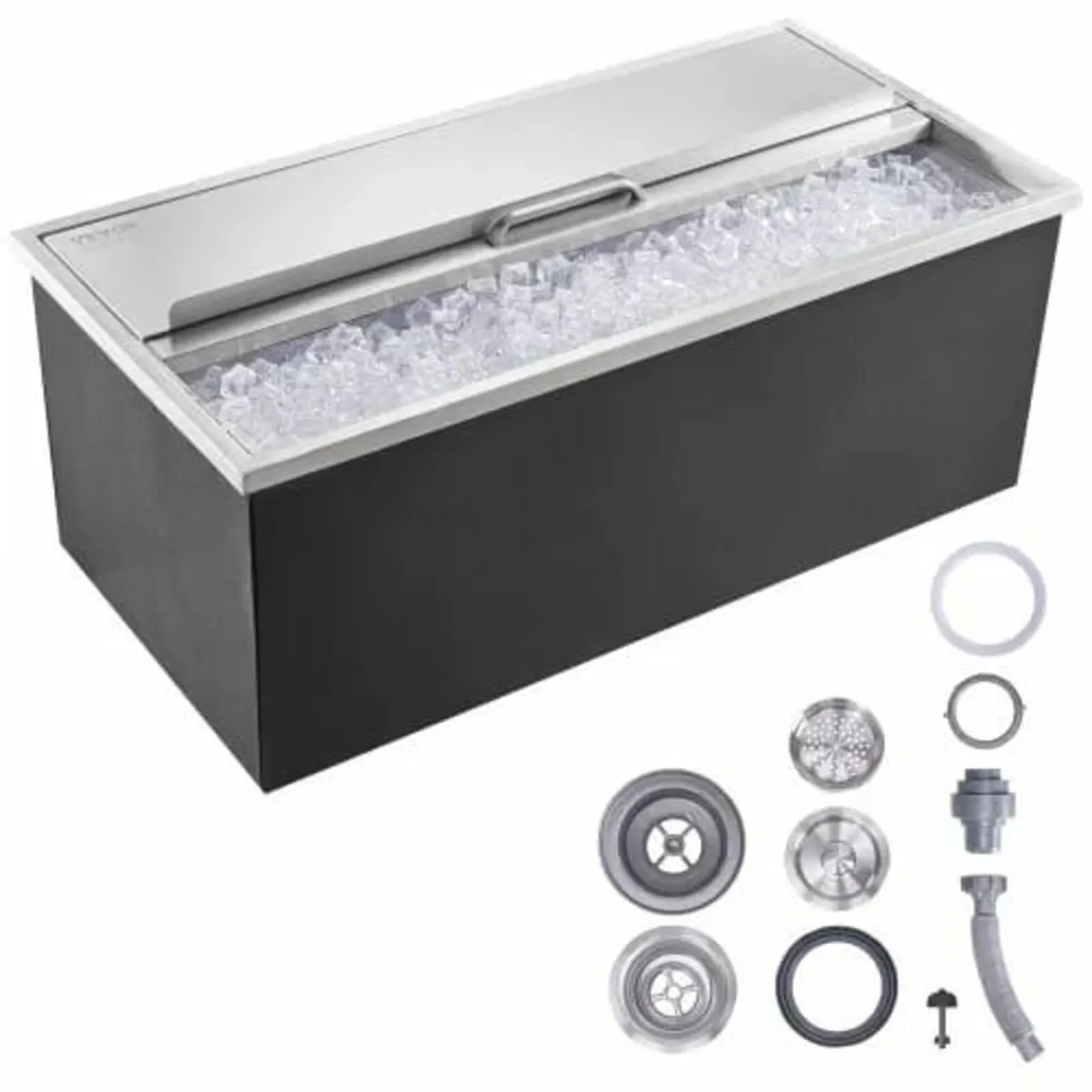 Drop in Ice Chest, 36"L x 18"W x 14"H Stainless St - Image 1