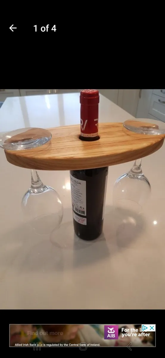 Wine bottle glass holder - Image 1