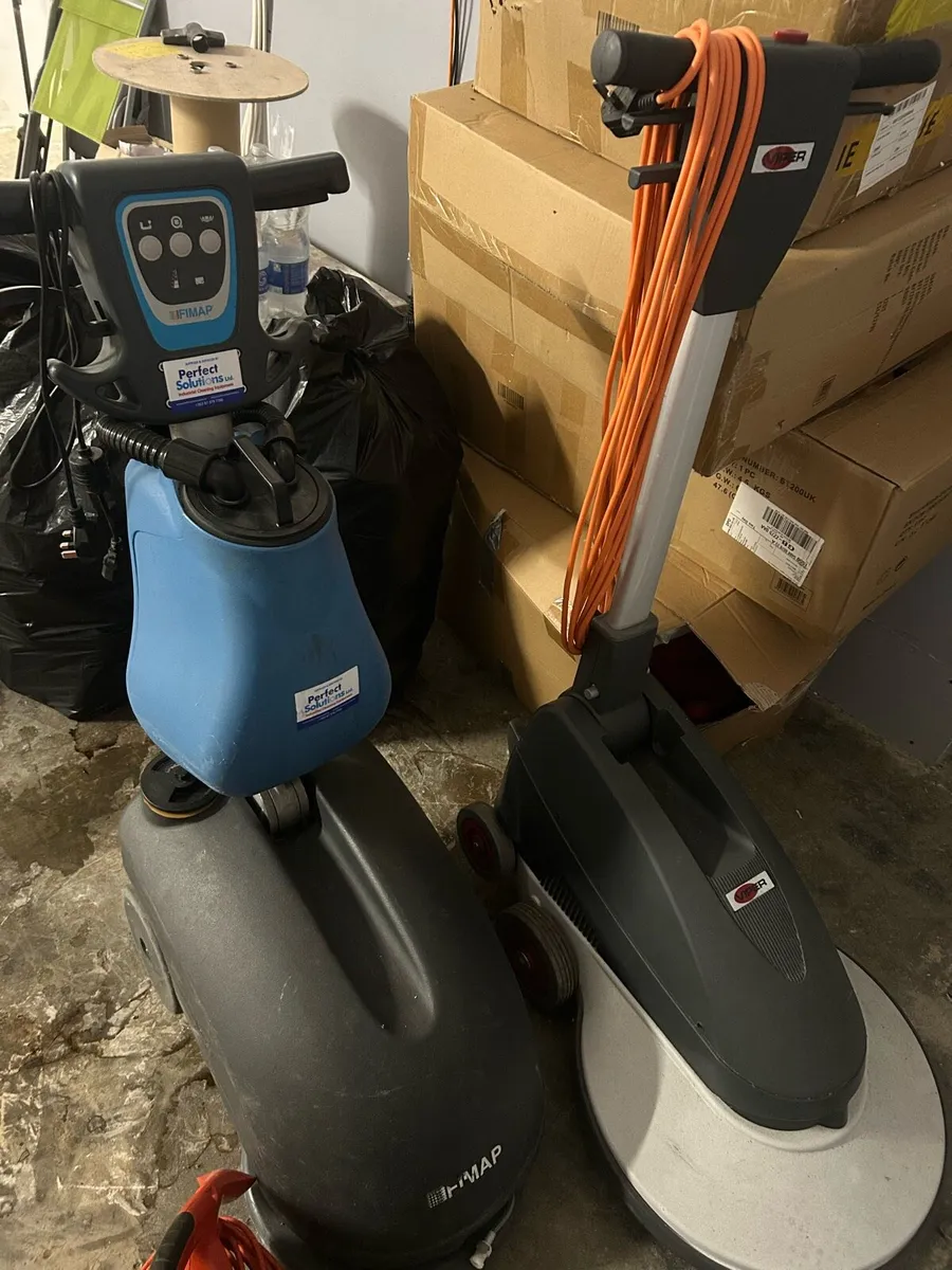 Commercial floor scrubber and polish machine - Image 1