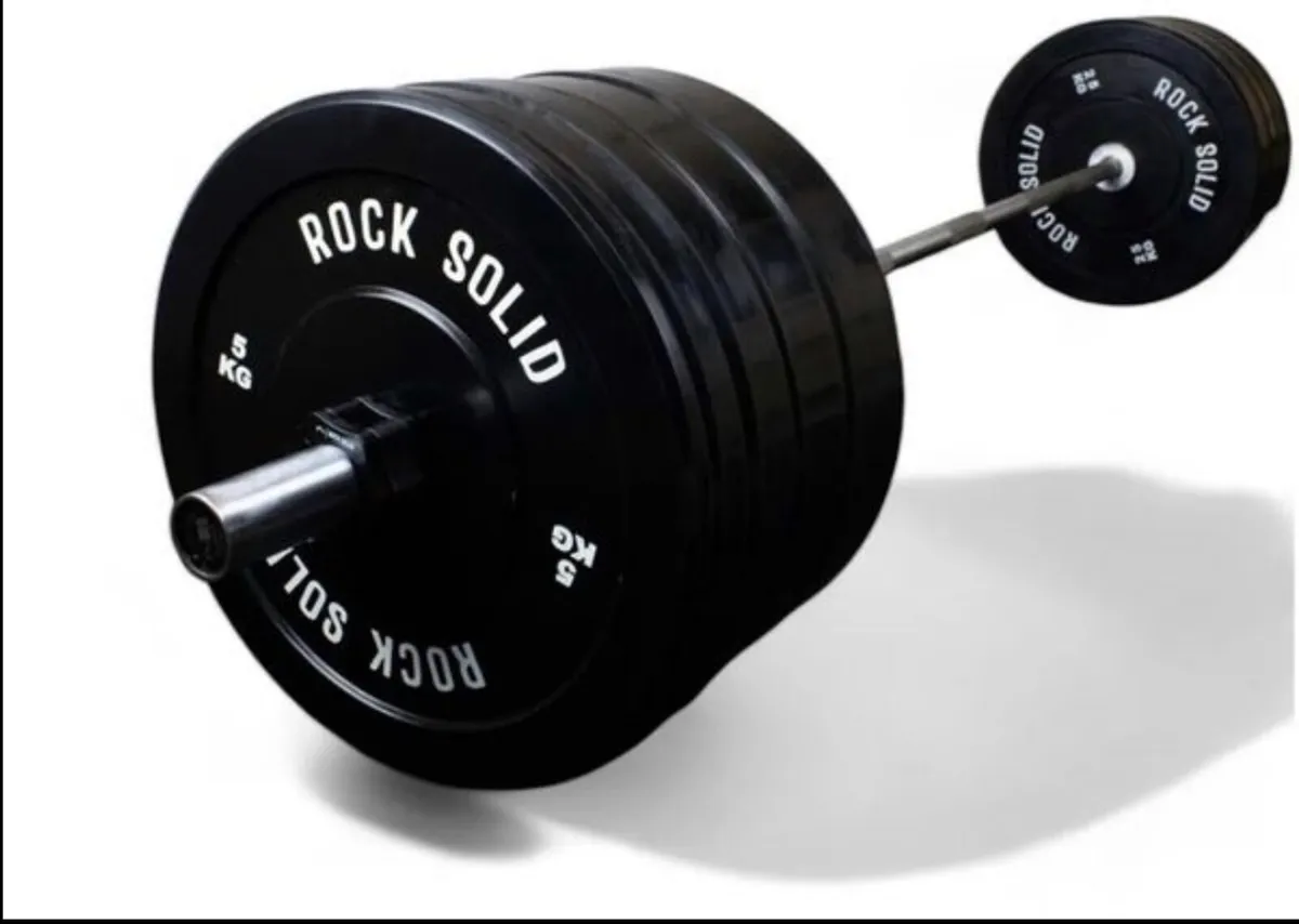 Olympic Barbell and weight plates 87.5kg (new)