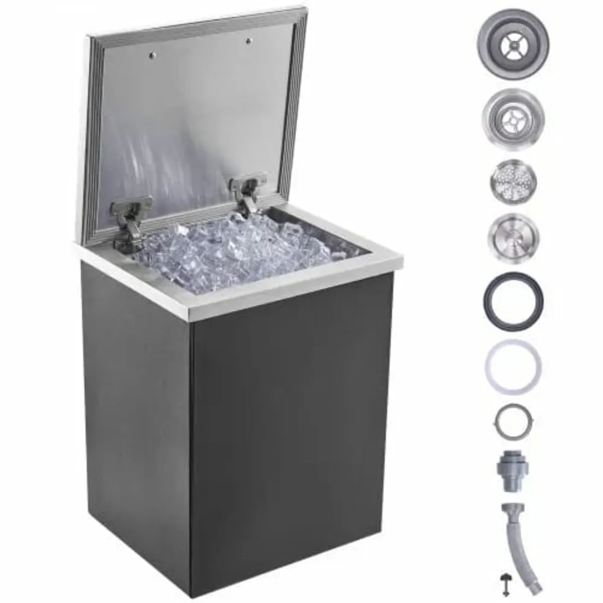 Drop in Ice Chest, 14"L x 12"W x 18"H Stainless St - Image 1