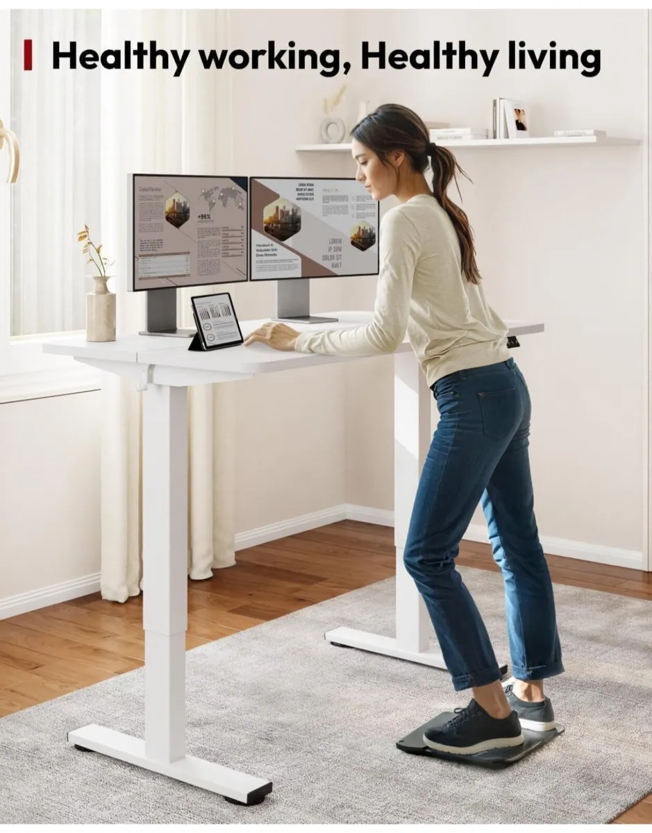 Electric Standing Desk ONE PIECE 110 x 54 Height A - Image 1