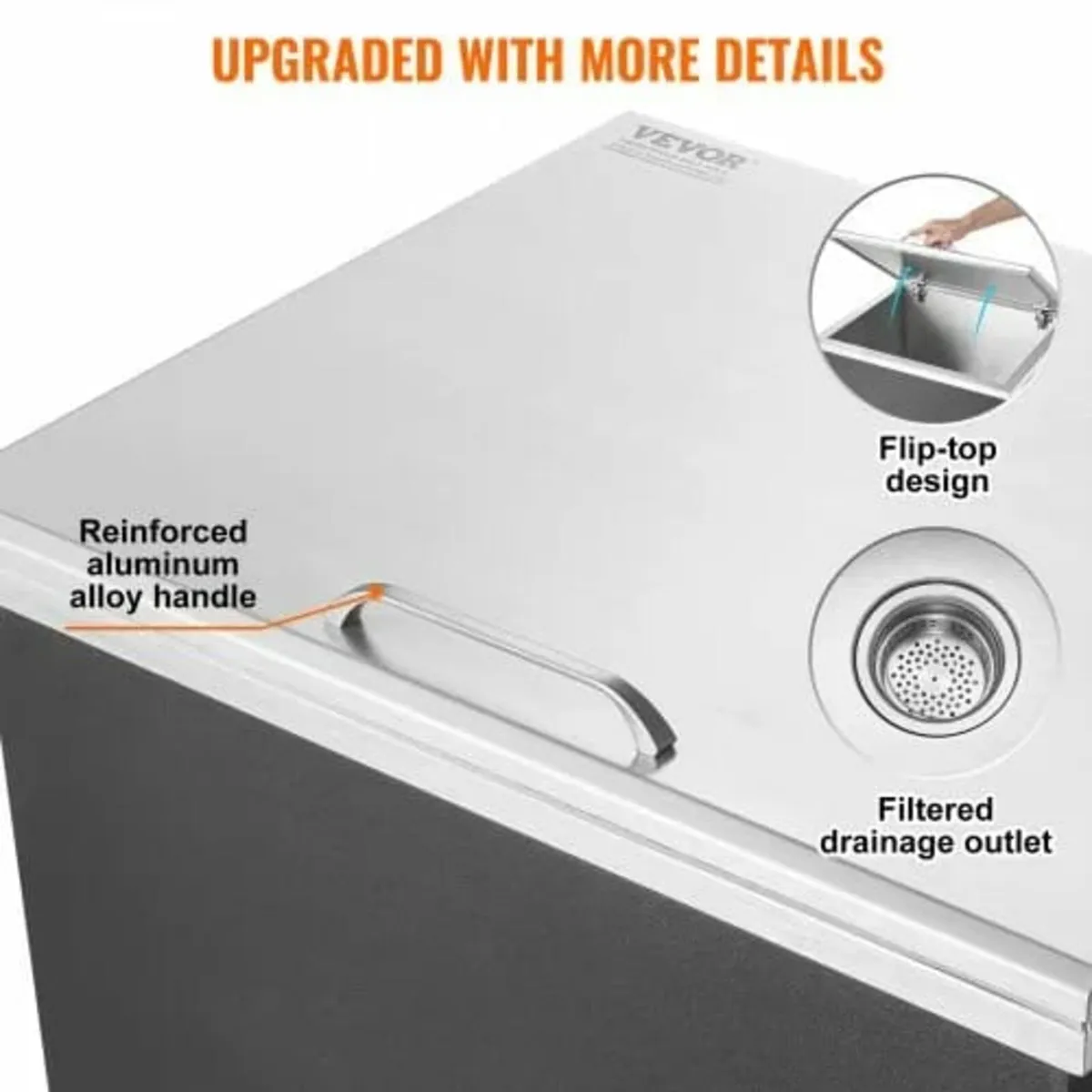 Drop in Ice Chest, 28"L x 16"W x 17"H Stainless St - Image 2