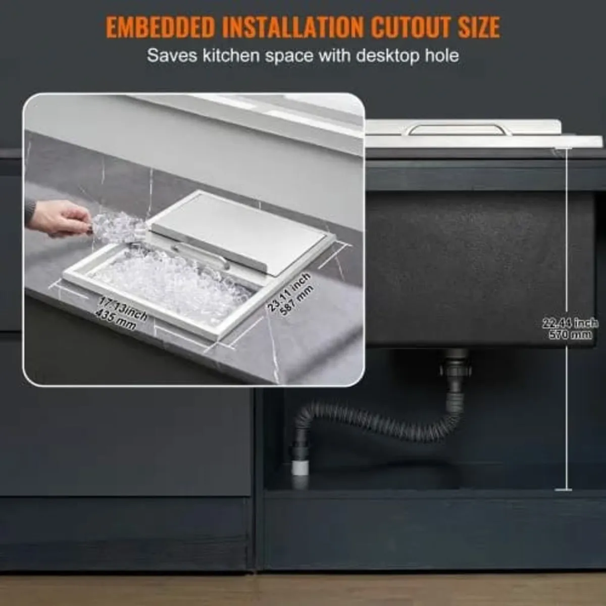 Drop in Ice Chest, 61 cm L x 46 cm W x 33 cm H Sta - Image 4