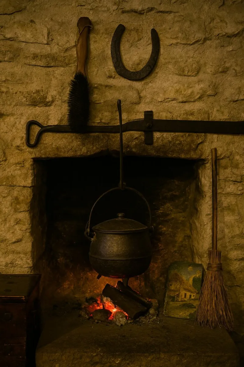 antique vintage HORSE SHOE BRUSH cottage pub  cave - Image 2