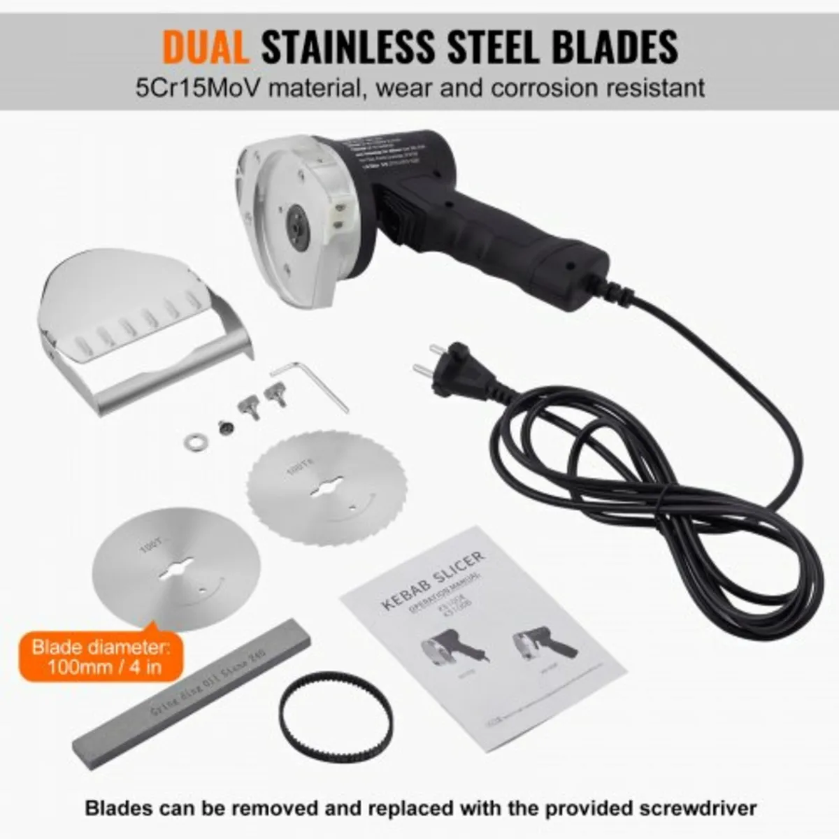 Electric Shawarma Knife, 80W Professional Turkish - Image 3