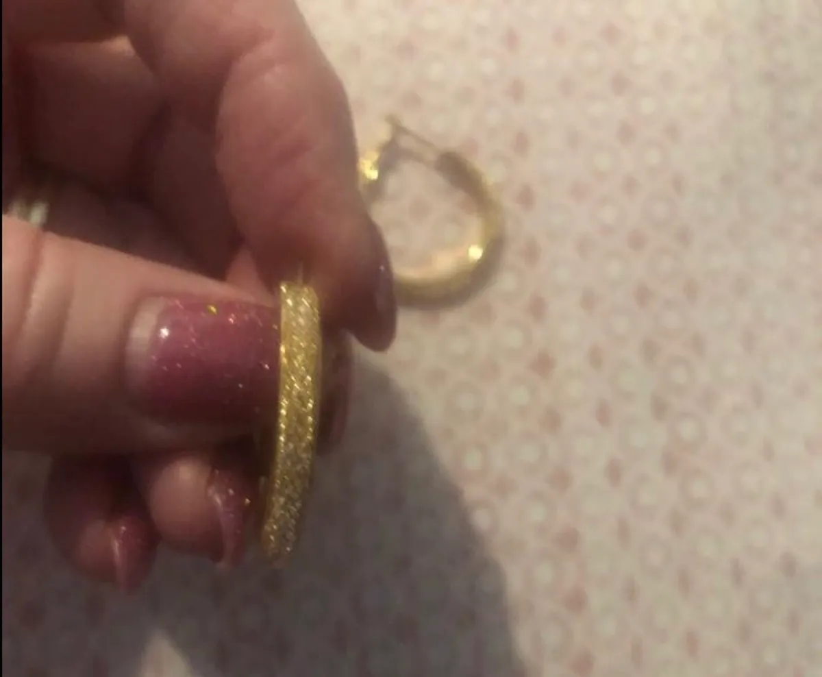 Brand new gold colour earrings by Bizuteria - Image 1