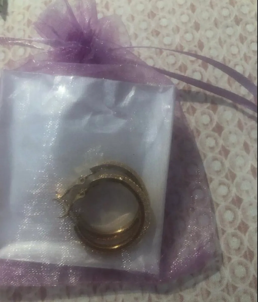 Brand new gold colour earrings by Bizuteria - Image 3