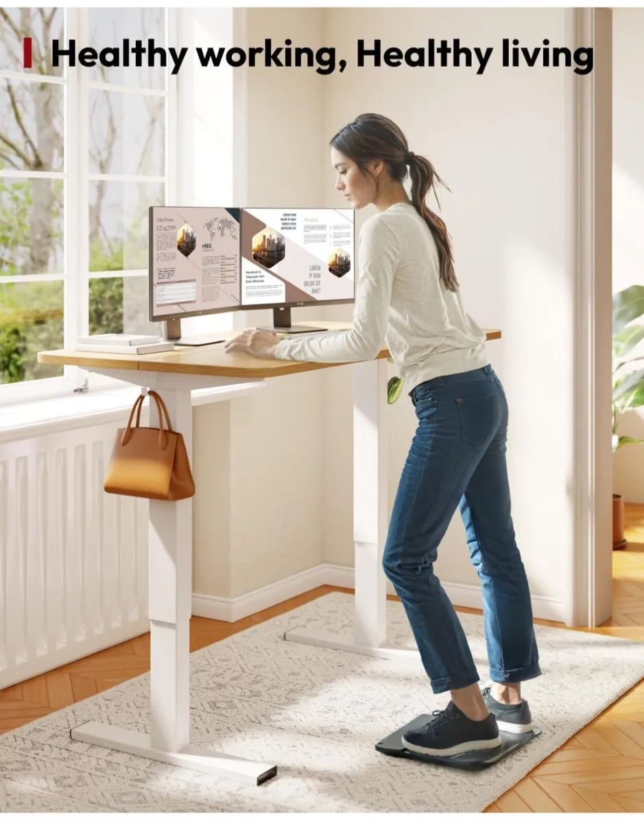Electric Standing Desk ONE PIECE 110 x 54 Height A - Image 1