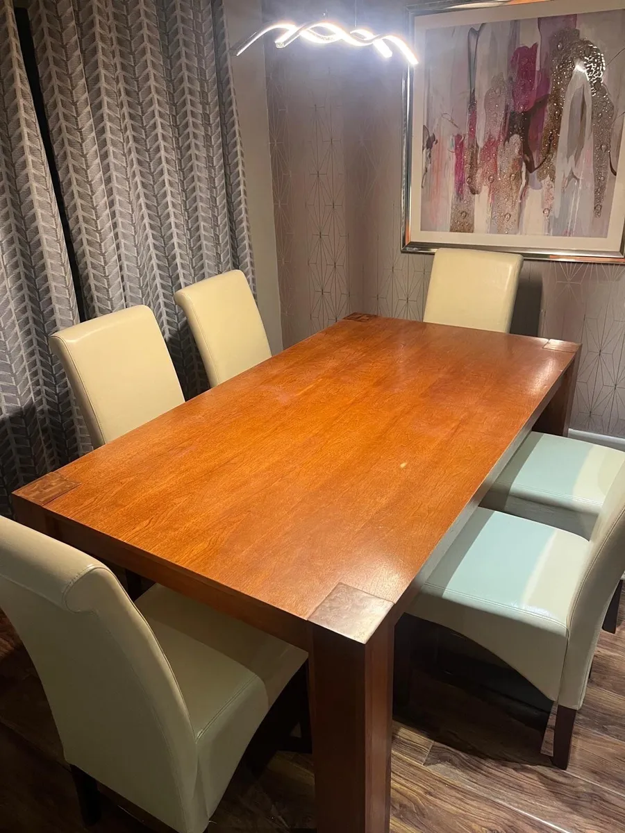 Dining Table & 6 Chairs - Image 1