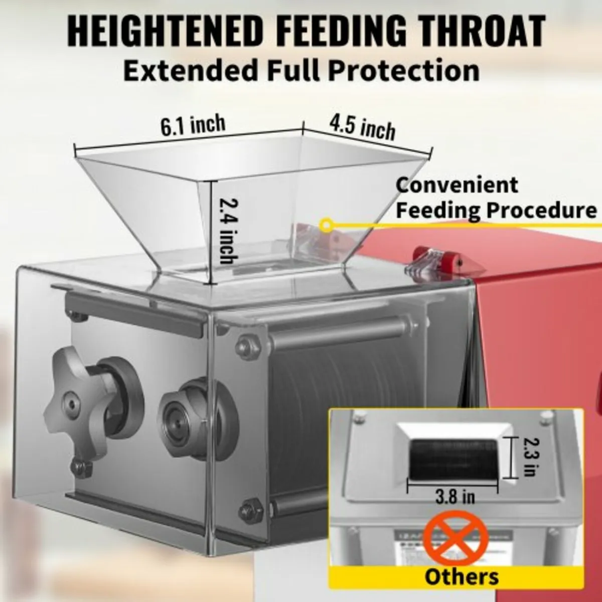 Commercial Meat Cutting Machine, 551 Lbs/H 850W Me - Image 4