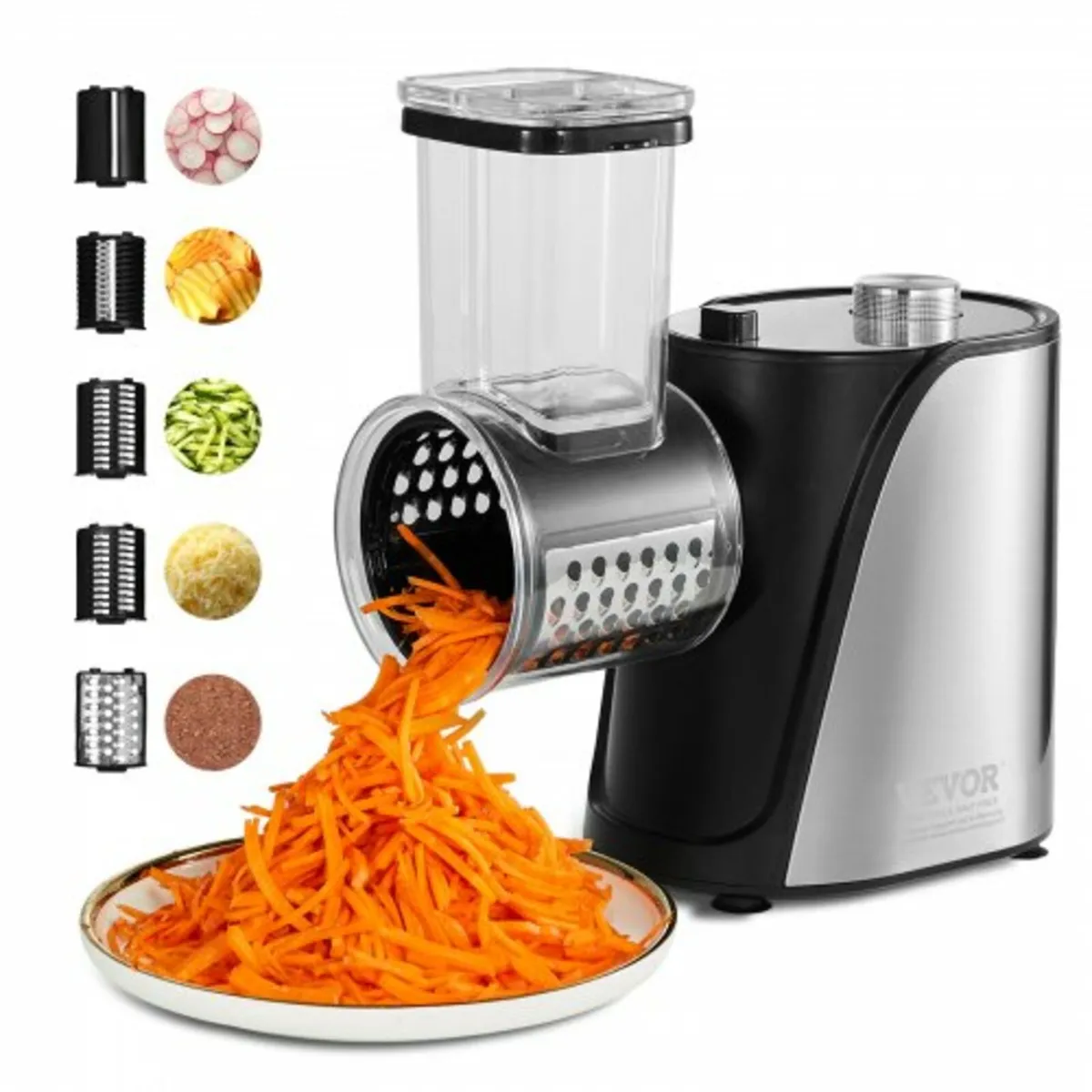 Electric Cheese Grater Salad Maker, 250W Salad Sho - Image 1