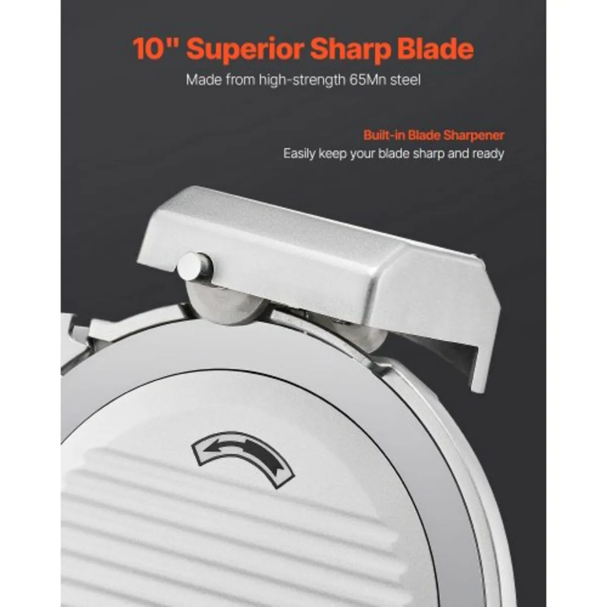 Commercial Meat Slicer, 10 inch Electric Deli Food - Image 4