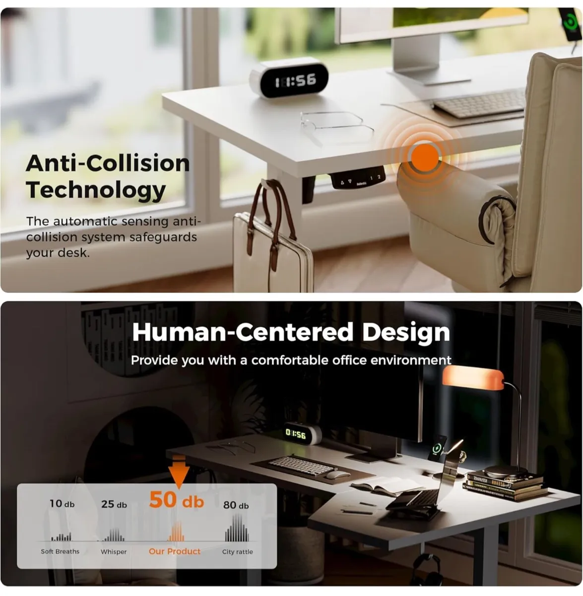 L-Shaped Electric Standing Desk, 140cm Height Adju - Image 4