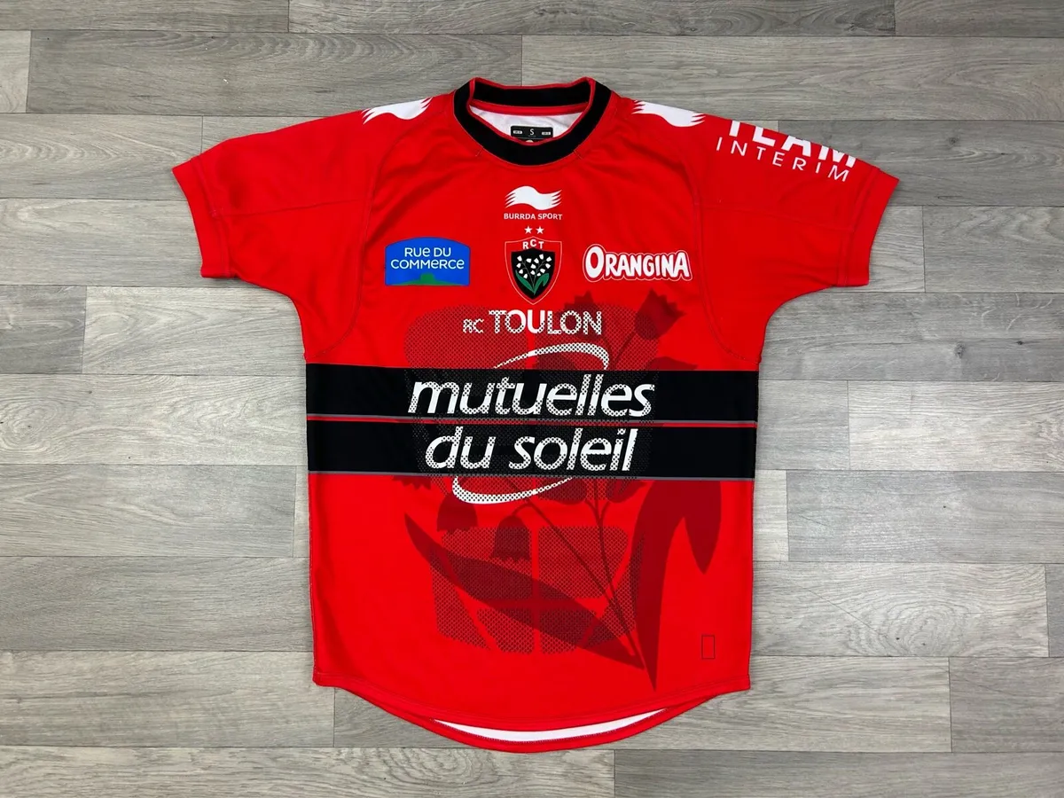 Burrda Sport RC Toulon Rugby Jersey Shirt Small - Image 1