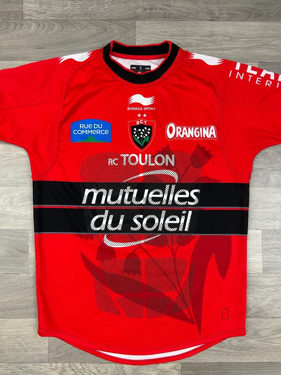 Burrda Sport RC Toulon Rugby Jersey Shirt Small - Image 2