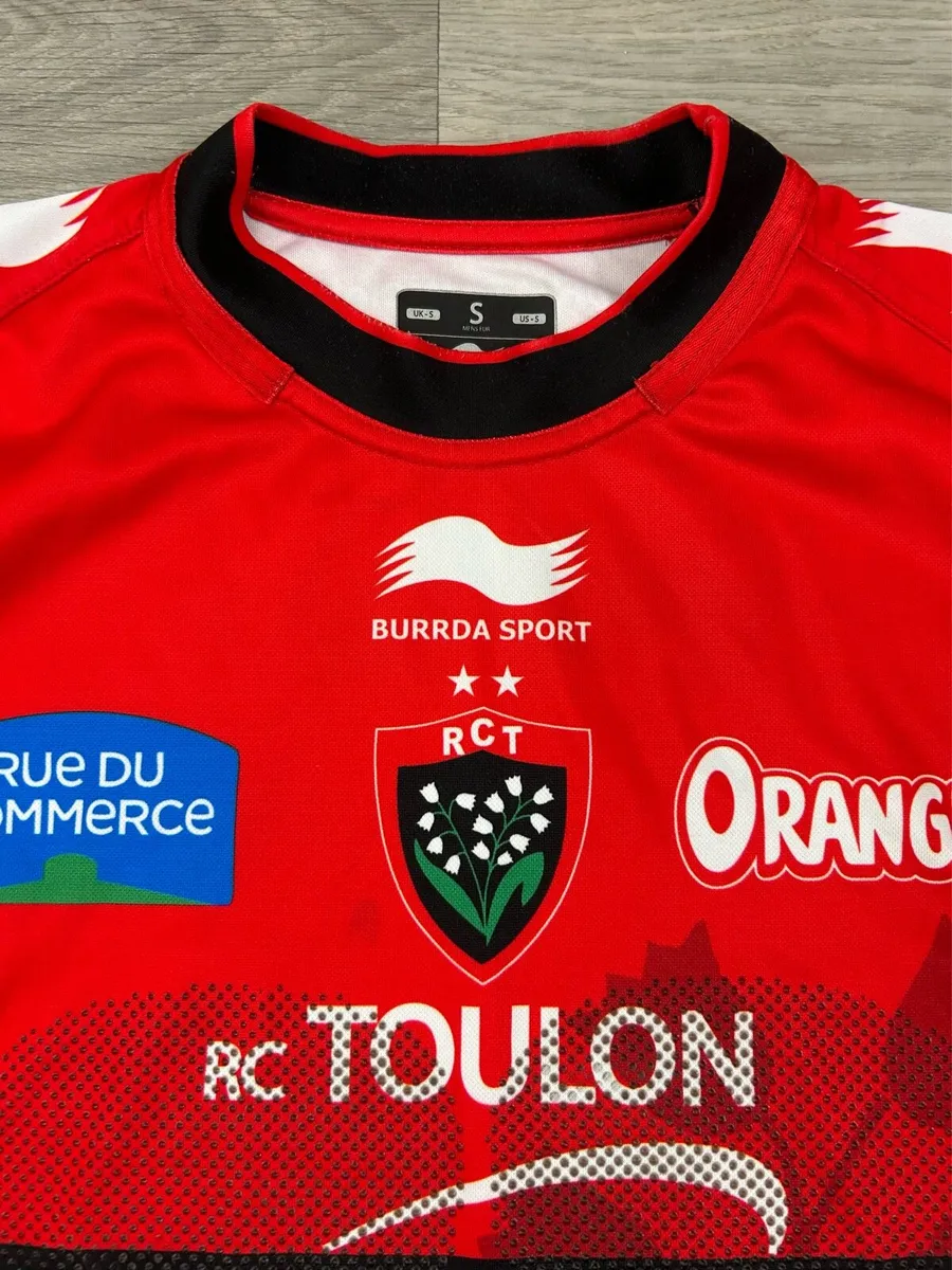 Burrda Sport RC Toulon Rugby Jersey Shirt Small - Image 3
