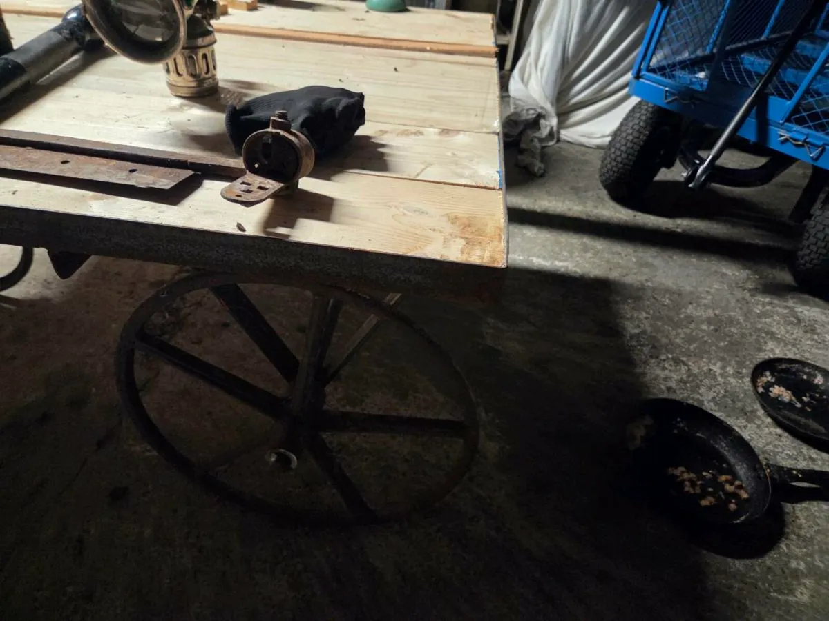 Vintage  garden  trolly - Image 3